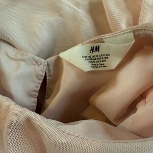 H&M Light Pink Mesh dress with rainbow perfect birthday girl dress